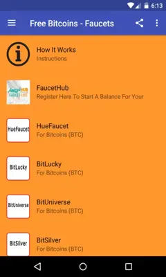 Free Bitcoins - Faucets android App screenshot 3